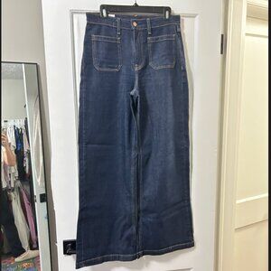 GAP High Rise Stride Wide-Leg Jeans